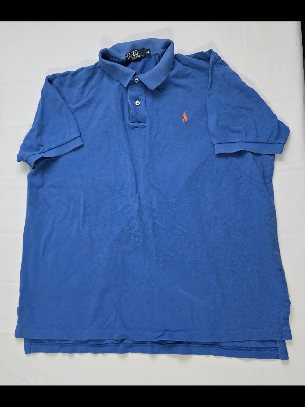 Polo by Ralph Lauren Men's Royal Blue Cotton Polo Shirt XL